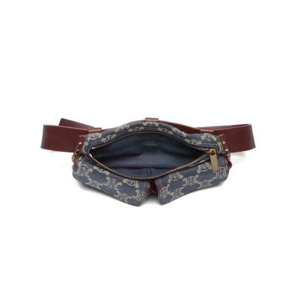 CELINE Paris Macadam Canvas Waist bag Blue - Picture 5 of 7